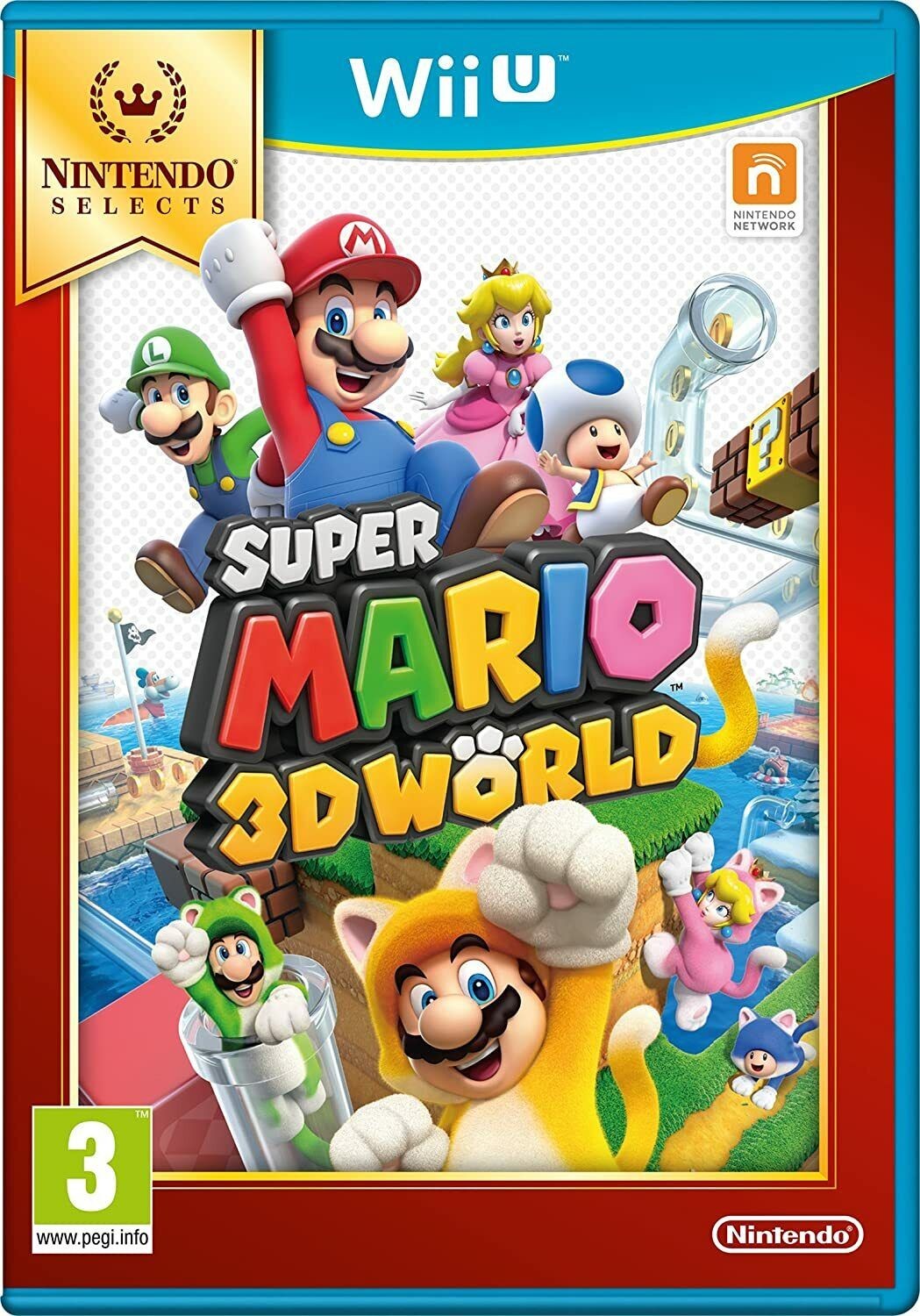 Nintendo Selects: Super Mario 3D World - (WiiU)