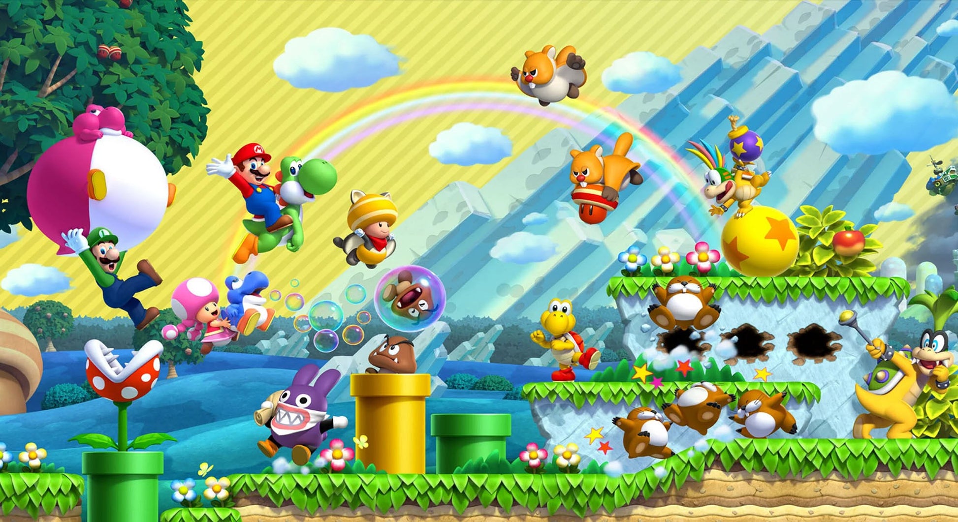 New Super Mario Bros U + New Super Luigi U - (WiiU)