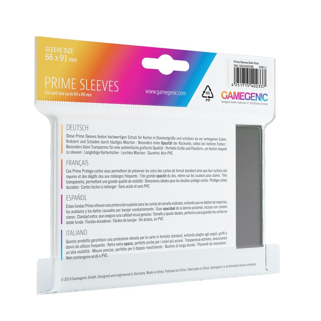 Fundas 66x91 mm - Prime Sleeves x100 - Black