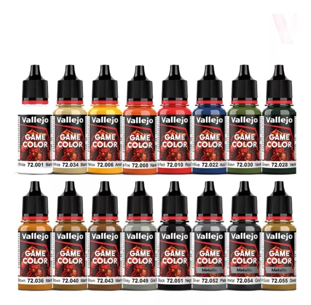Kit Pinturas Acrilicas Vallejo Game Color 16 Colores 18ml