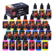 Set Pinturas Para Aerografo 24 Colores 30ml Artme