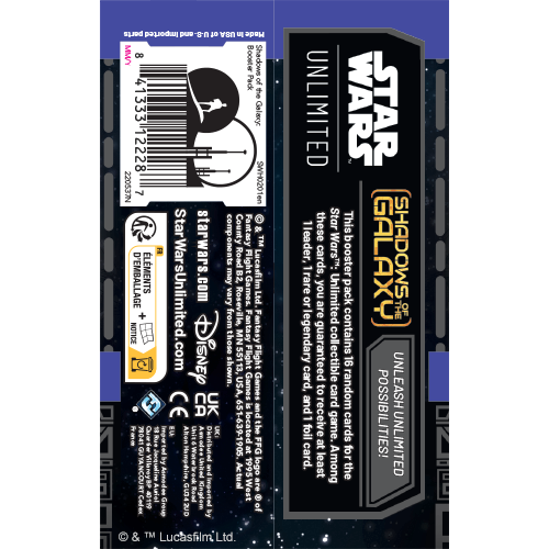 StarWars™ Unlimited: Sobre x1 Shadows of the Galaxy - Ing