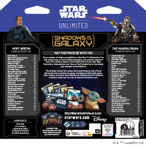 StarWars™ Unlimited: Shadows of the Galaxy - Caja de Inicio 2 jugadores - Ing
