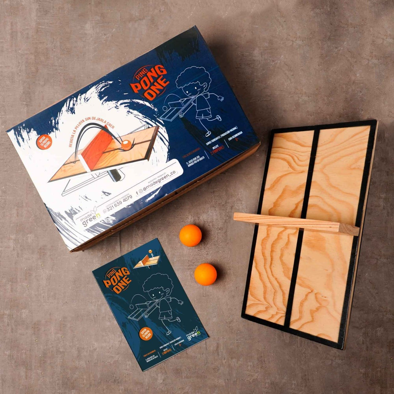 Ping Pong One - Juego Mesa Artesanal