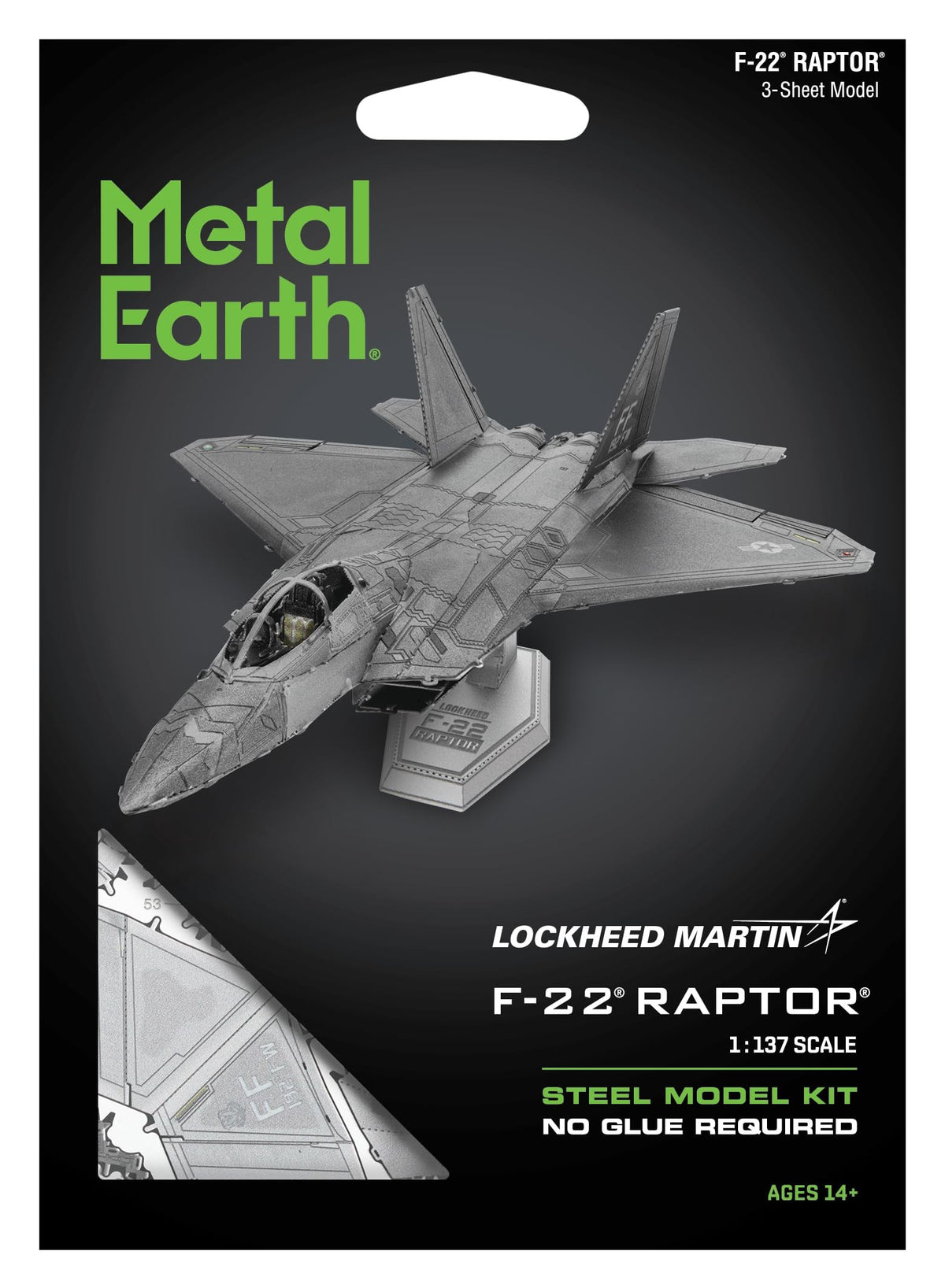 F-22 Raptor - Metal Earth