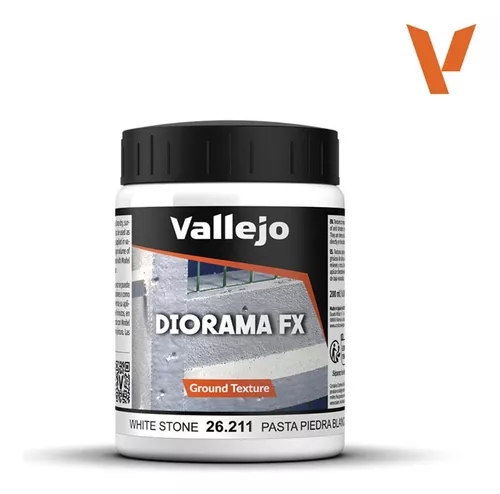 Acrilico Efecto Pasta Piedra Blanca Diorama Fx 200ml