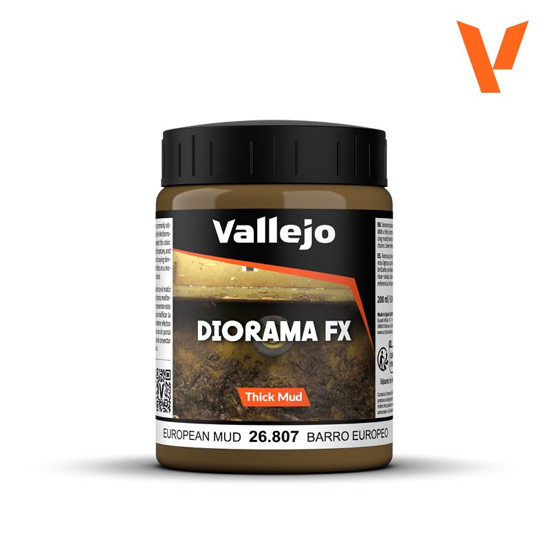 Acrilico Efecto Barro Europeo Denso Diorama Fx 200ml Vallejo