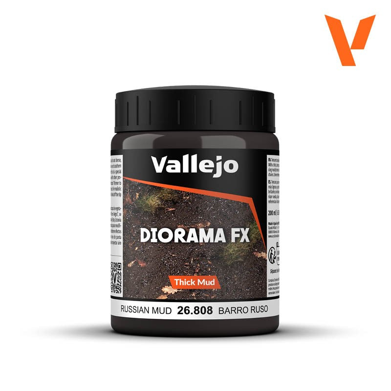 Acrilico Efecto Barro Ruso Denso Diorama Fx 200ml Vallejo