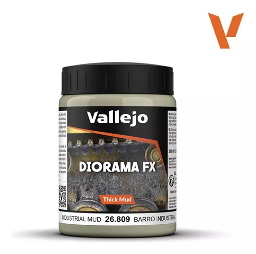 Acrilico Efecto Barro Industrial Denso Diorama Fx 200ml - Vallejo