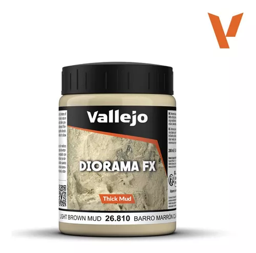Acrilico Efecto Barro Marron Claro Denso Diorama Fx 200ml - Vallejo