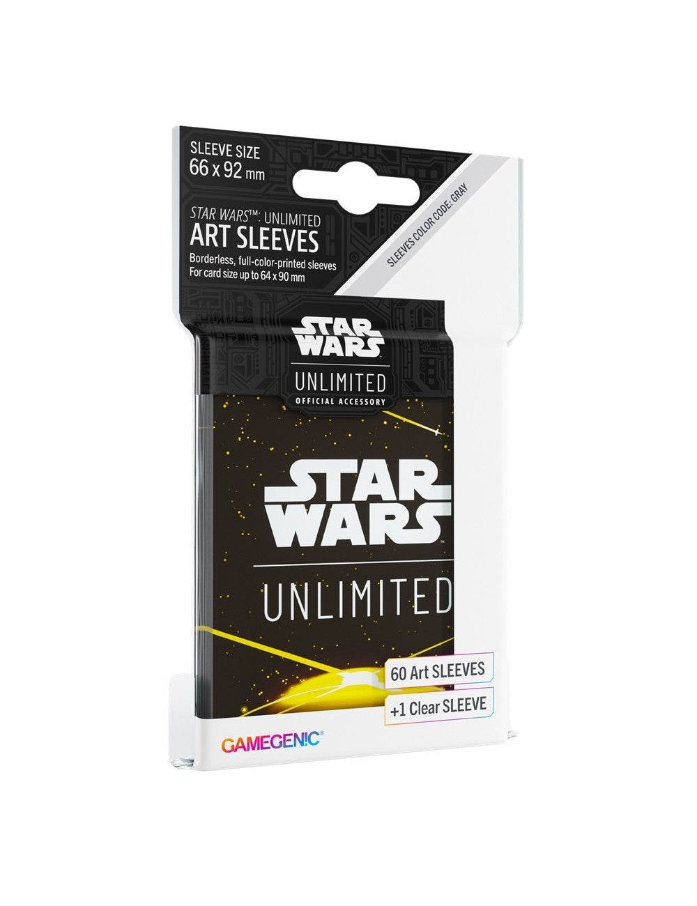 Fundas Star Wars 66x92mm x60 - Back Yellow