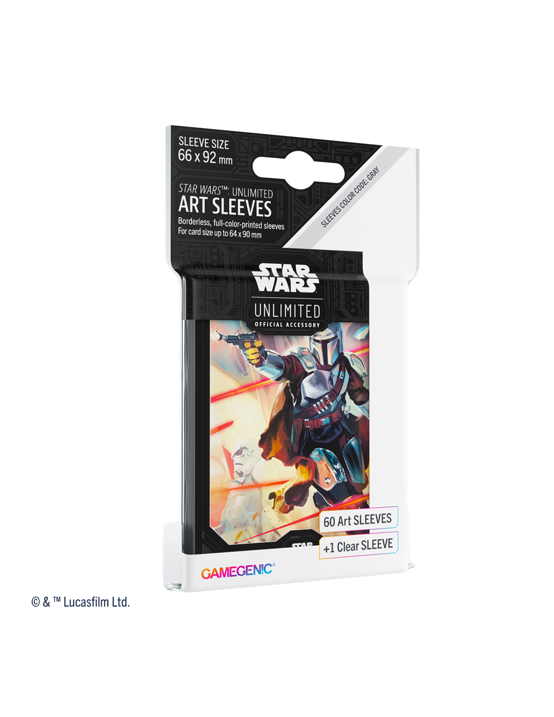 Fundas Star Wars 66x92mm x60 - Mandalorian