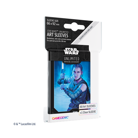 Fundas Star Wars 66x92mm x60 - Rey