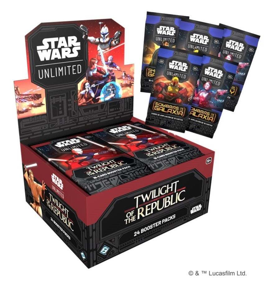StarWars™ Unlimited: Ocaso de la republica - Booster Display - Esp+ Obsequio