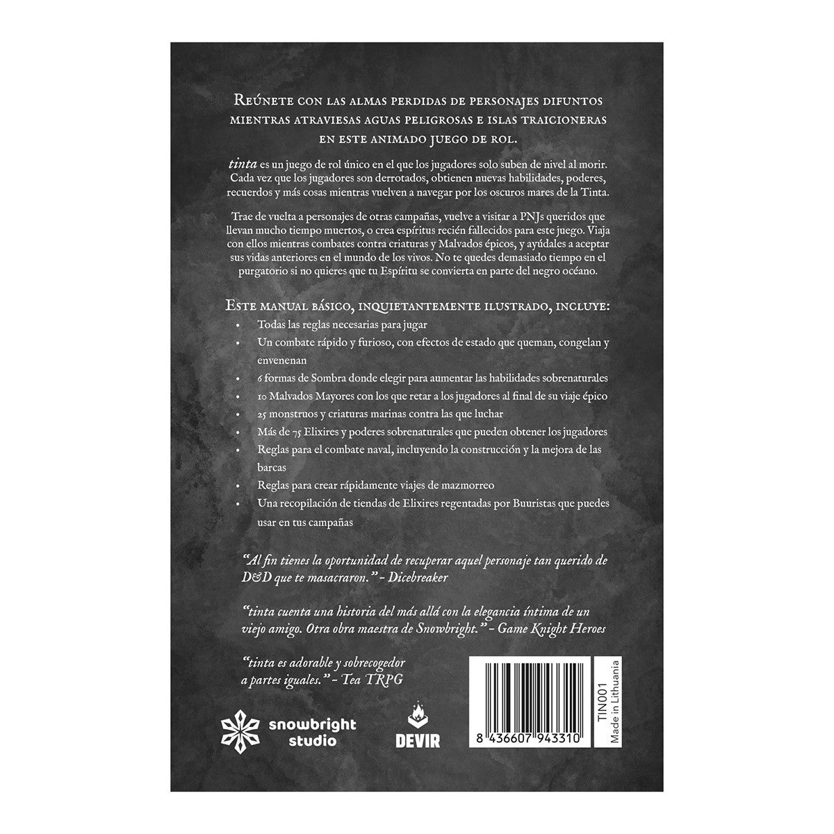 Tinta - Libro de rol