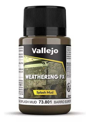 Acrílico - Weathering FX Salpicaduras Barro Europeo 40ml - Vallejo