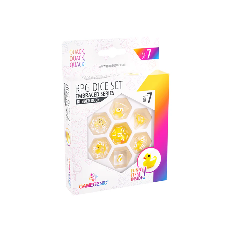 Set x7 Dados De Rol - Patitos de hule