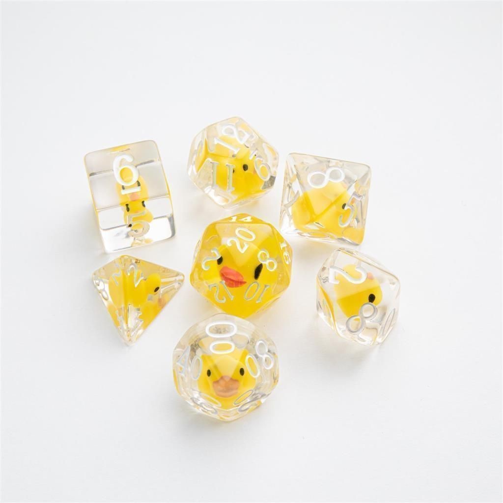 Set x7 Dados De Rol - Patitos de hule