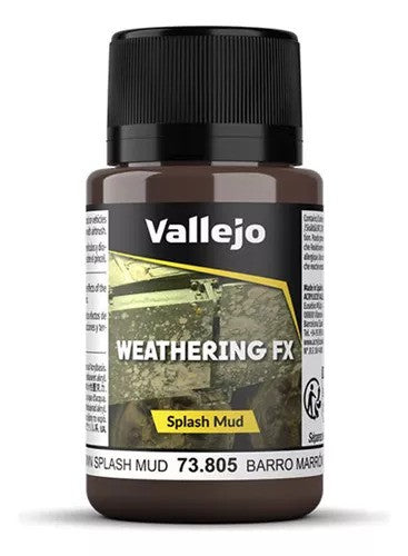 Acrílico - Weathering FX Salpicaduras Barro Marrón 40ml - Vallejo