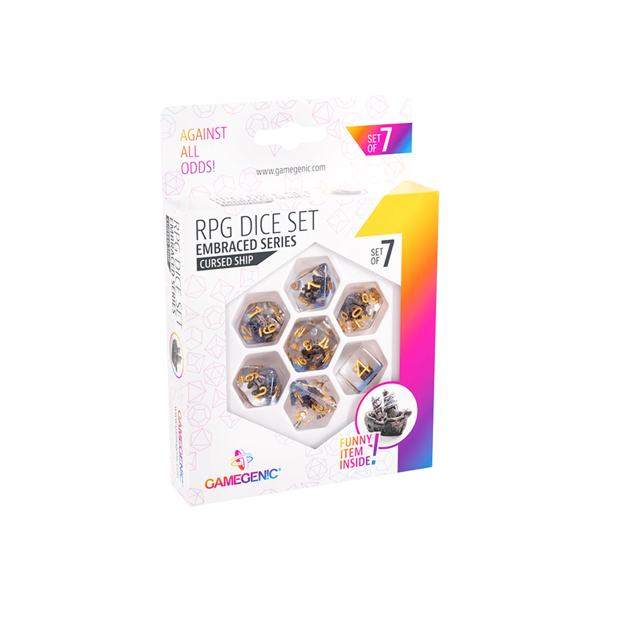 Set x7 Dados De Rol - Barco Maldito