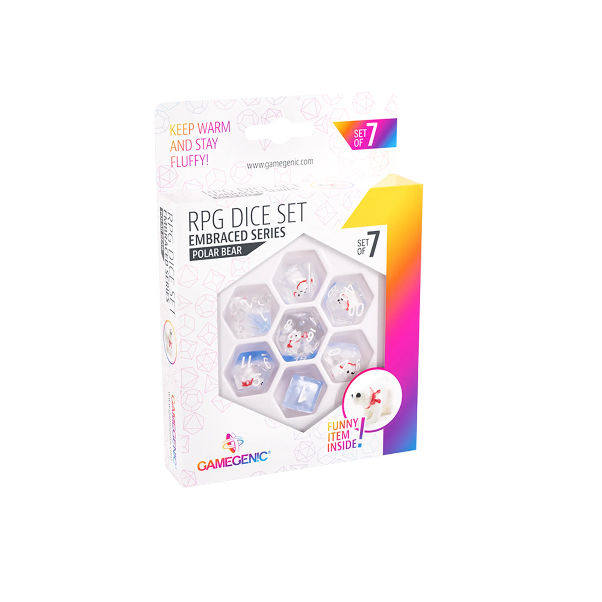 Set x7 Dados De Rol - Osos Polares