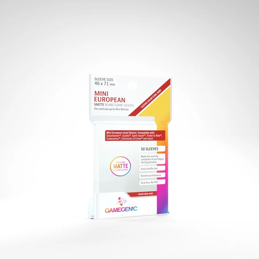 Fundas 46x71 mm - Mini European Matte x 50