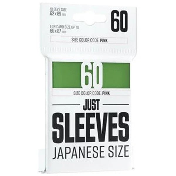 Fundas 62x89 mm - Japanese Size x60 Verde - Just Sleeves