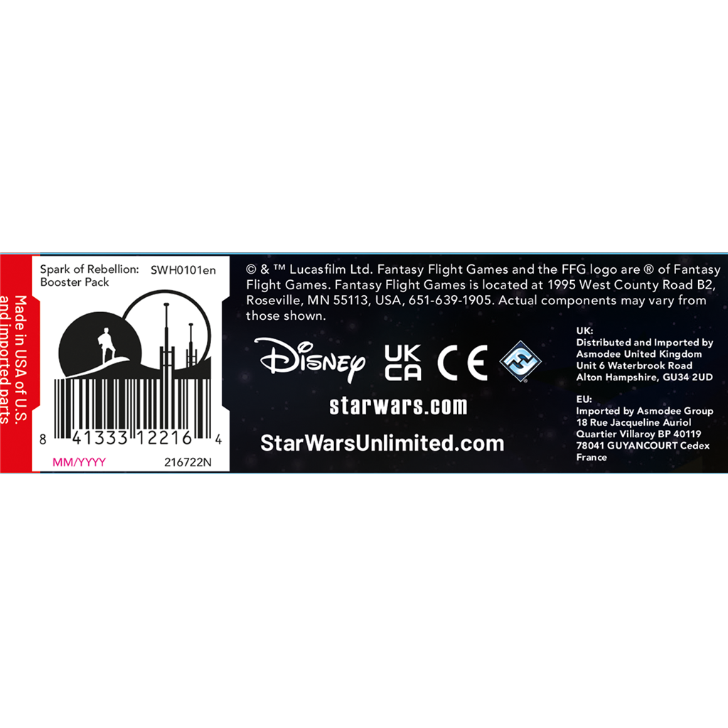 StarWars™ Unlimited: Spark Of Rebellion Inglés Sobre x1