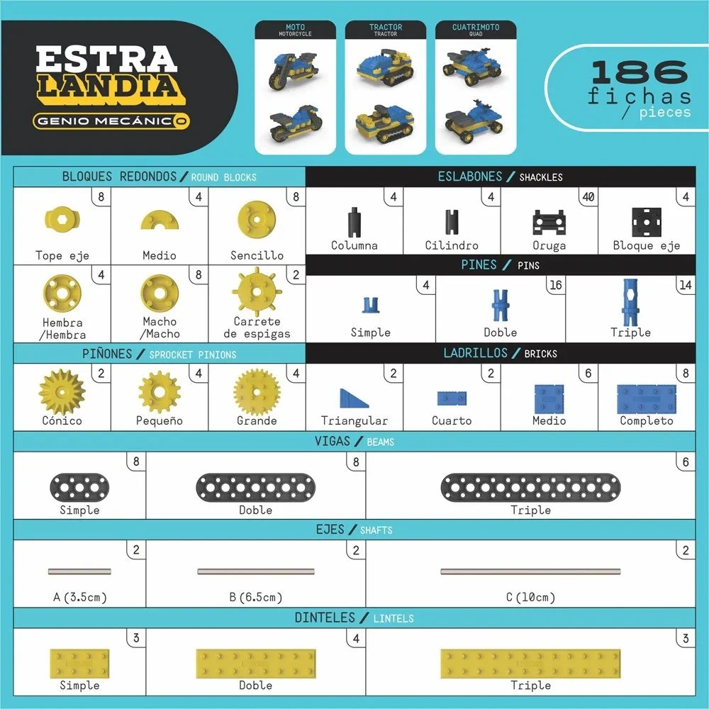 Estralandia Genio Mecánico 186 fichas