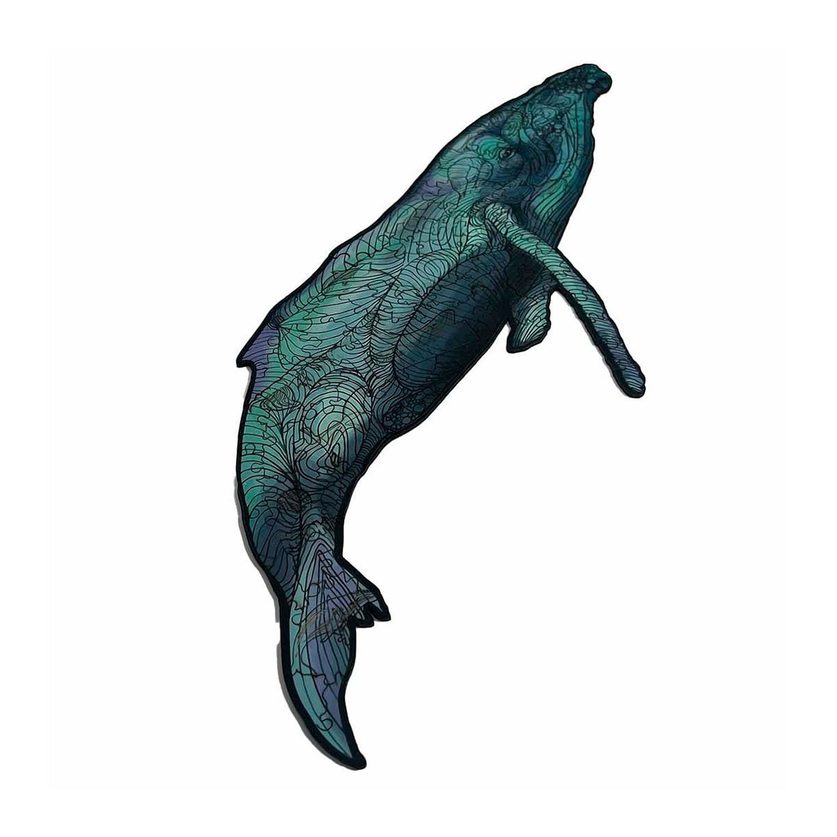Ballena Yubarta - Rompecabezas En Madera