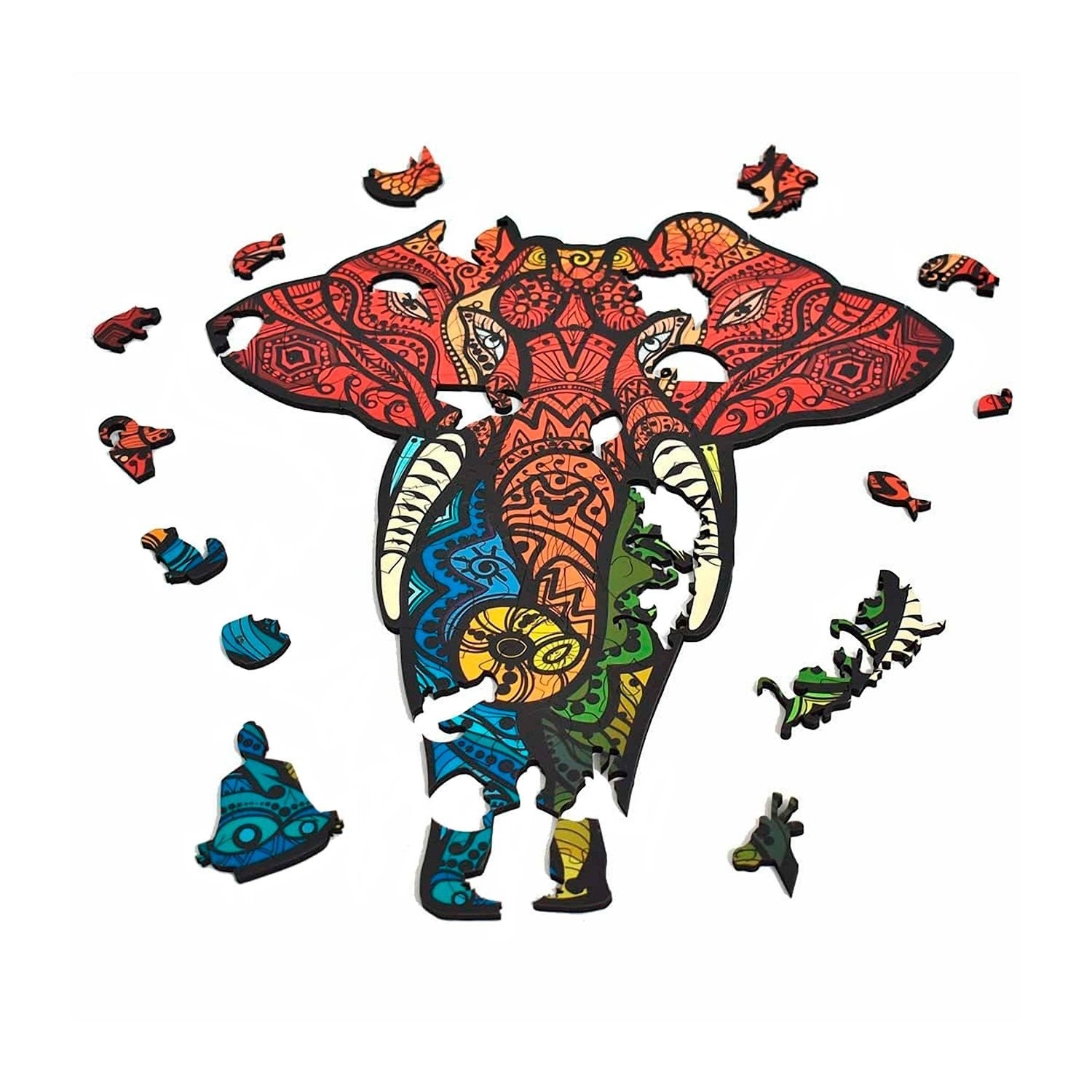 Elefante Tembo - Rompecabezas En Madera