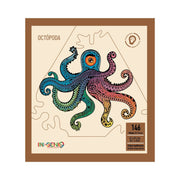 Pulpo Octópoda - Rompecabezas En Madera