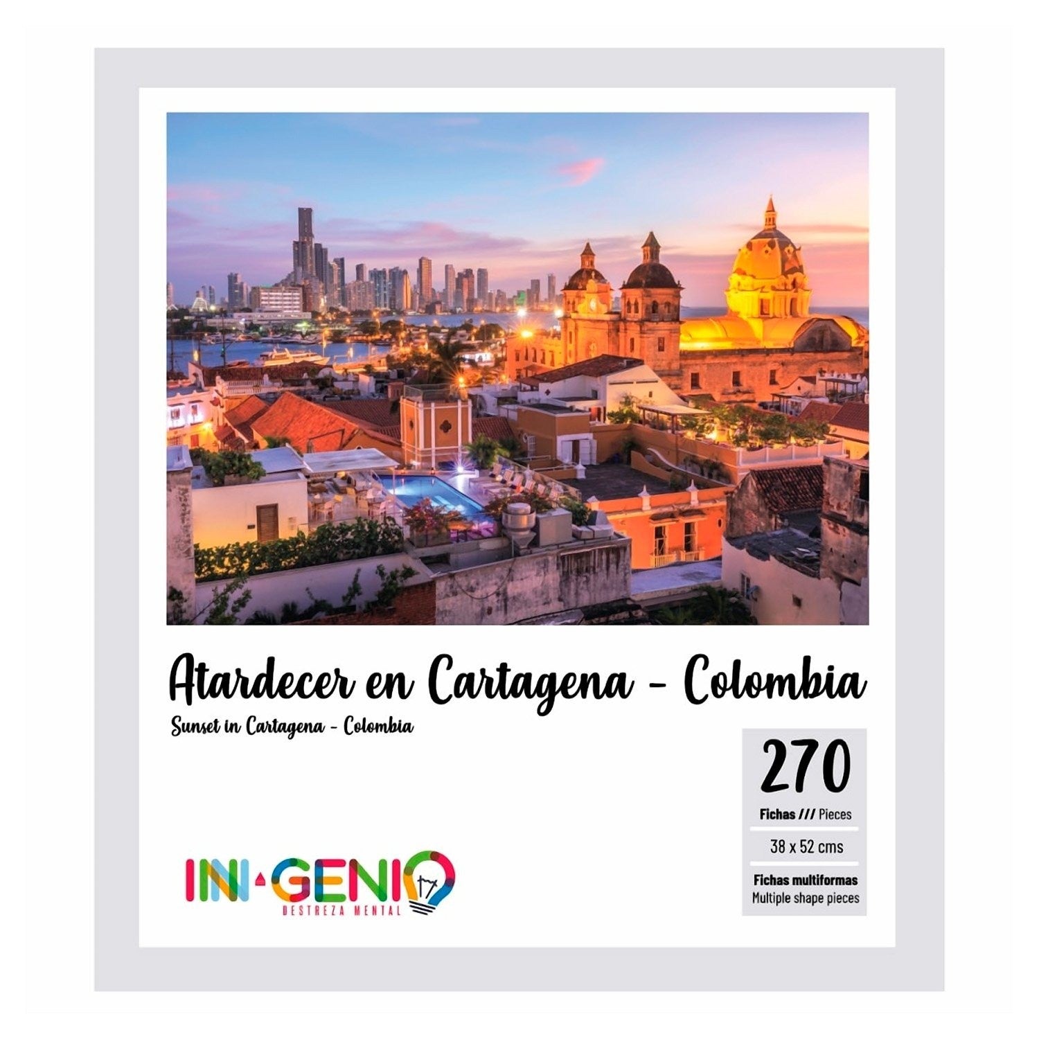 Atardecer En Cartagena - Rompecabezas En Madera