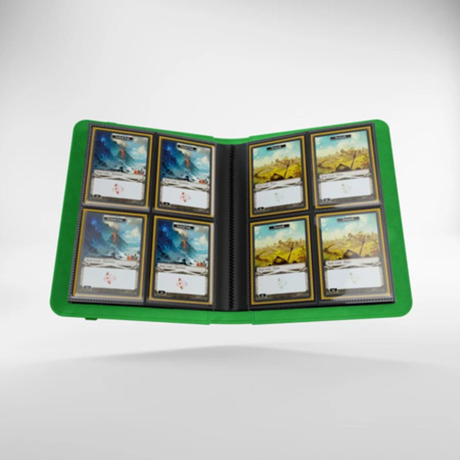 Portafolio Prime Album Binder Carpeta 8 yugioh magic pokemon Verde