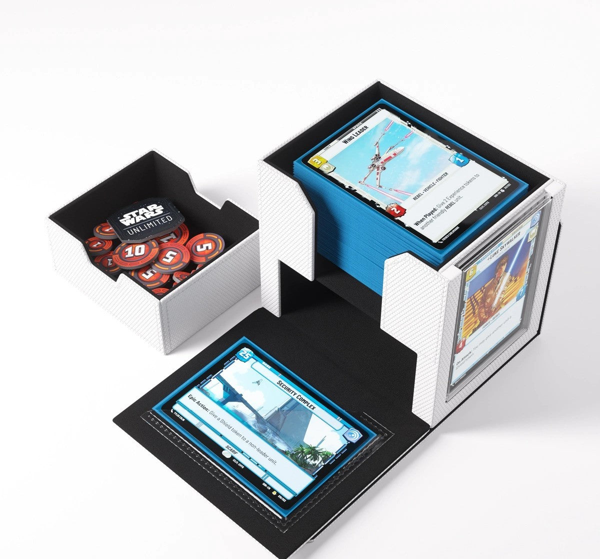 StarWars™ Unlimited: Deck Box - Blanco/Negro Deck Pod