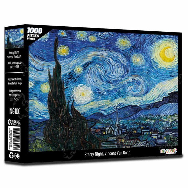 Rompecabezas Noche Estrellada Vincent Van Gogh - 1000 Piezas