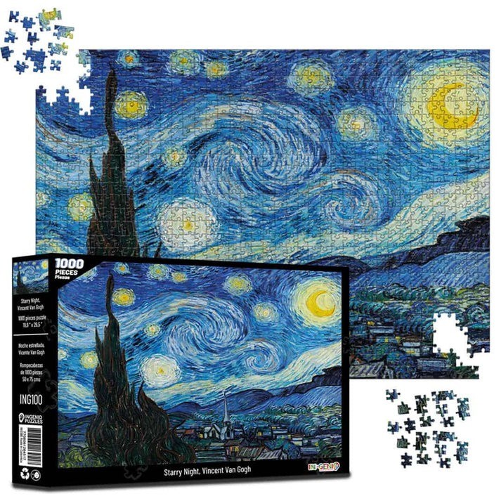 Rompecabezas Noche Estrellada Vincent Van Gogh - 1000 Piezas