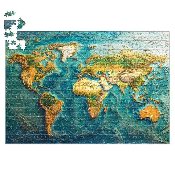 Rompecabezas Mapa Del Mundo - 1000 Piezas