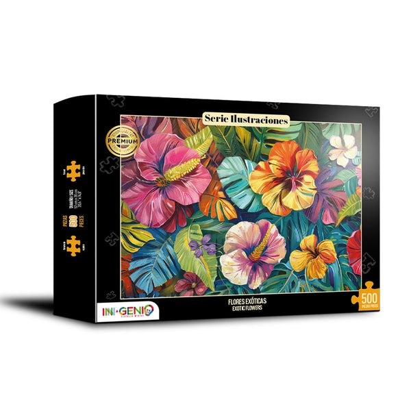 Rompecabezas Flores Exóticas - 500 Piezas