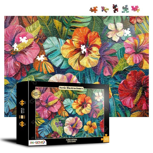 Rompecabezas Flores Exóticas - 500 Piezas