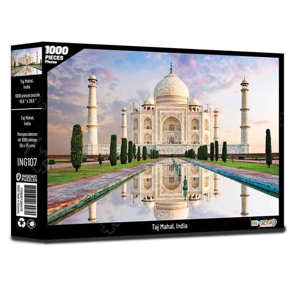 Rompecabezas Taj Mahal, India - 1000 Piezas