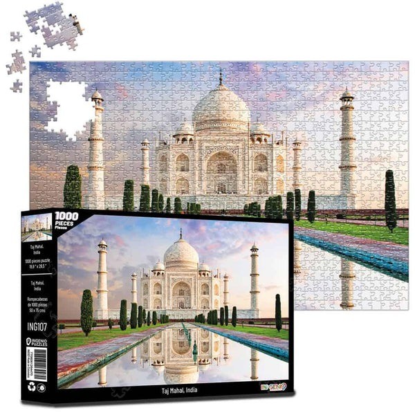 Rompecabezas Taj Mahal, India - 1000 Piezas
