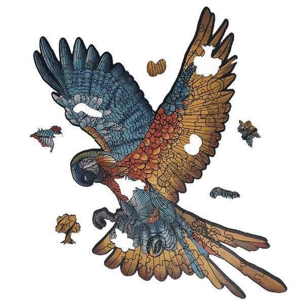 Guacamaya, Ara - Rompecabezas en Madera