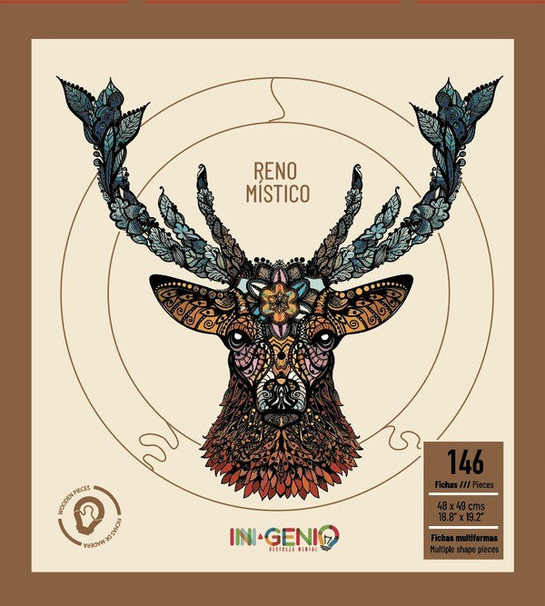 Reno Místico - Rompecabezas en Madera