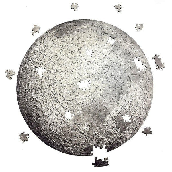 La Luna - Rompecabezas Redondo en Madera