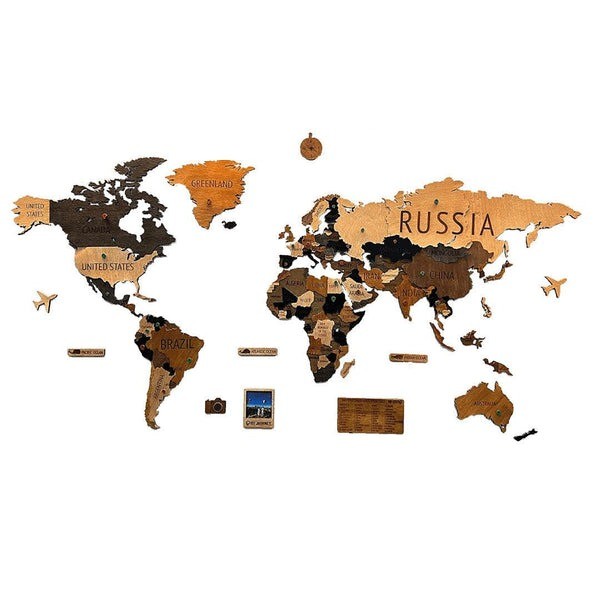 MADEMAP Premium - Mapamundi de Madera