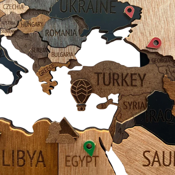 MADEMAP Premium - Mapamundi de Madera