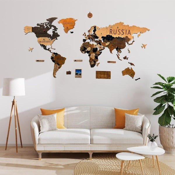 MADEMAP Premium - Mapamundi de Madera