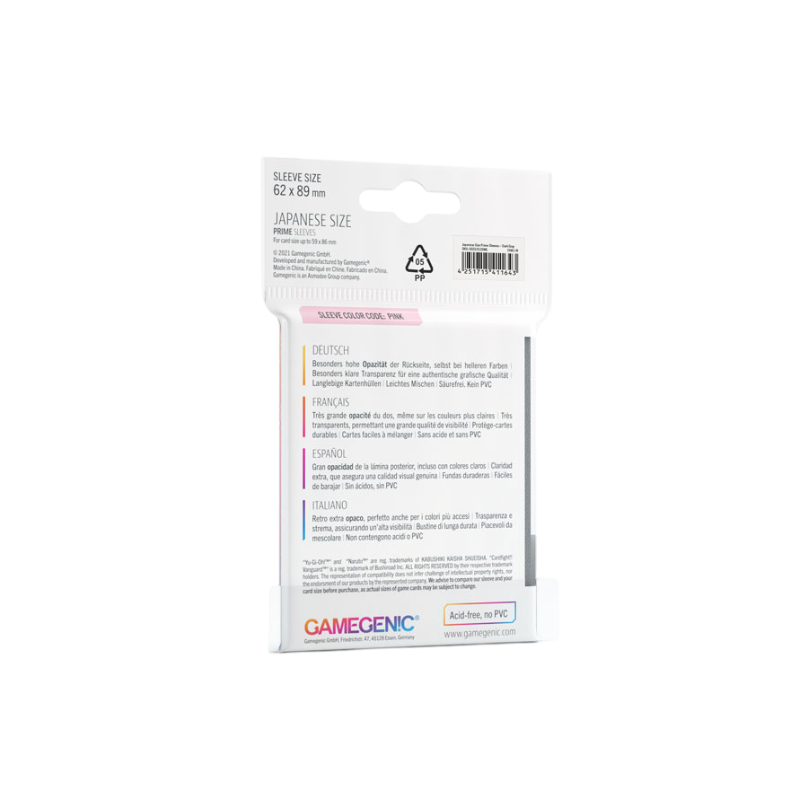 Fundas 62x89mm - Japanese Size x60 Gris - Prime Sleeves