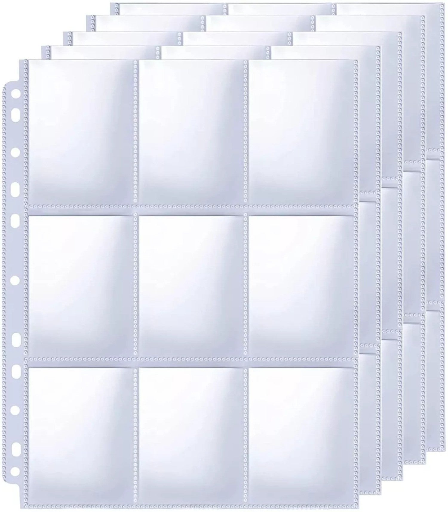 Hojas 9 Bolsillos Cartas Pokemon Yugioh Laminas x10